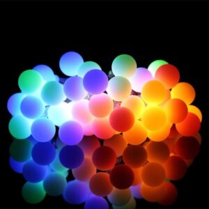 Cordão Fio De Luz Luminária 20 Bolas colorido 220V