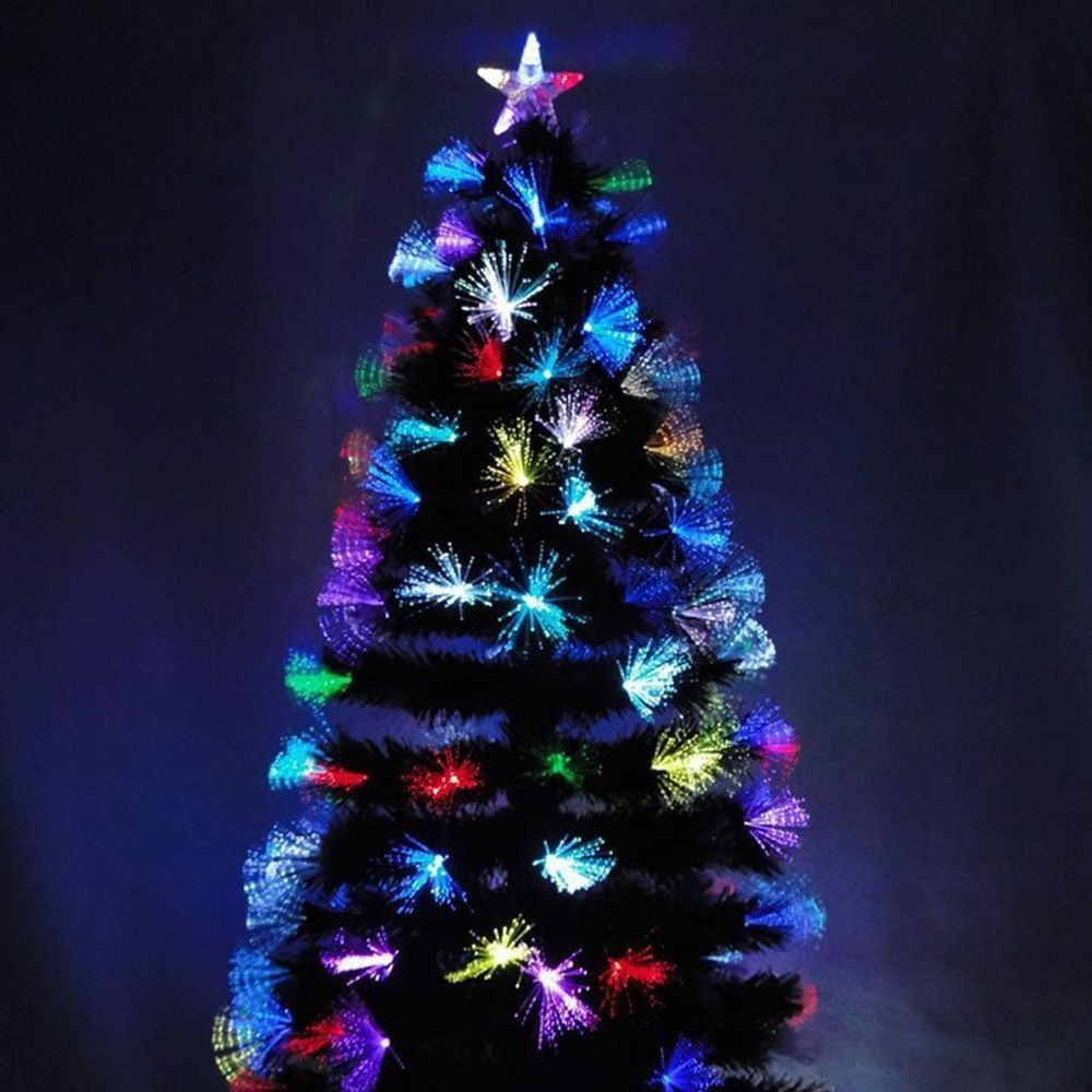 Árvore de Natal 1,80 Mts. com Fibra Ótica - 220 Galhos e Leds Coloridos  Arvores de Natal