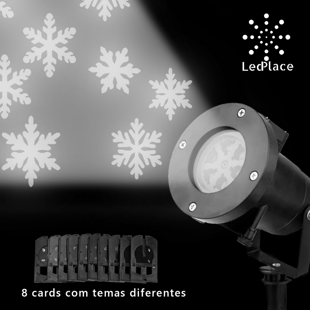 Projetor Led Frozen flocos de neve – LedPlace Natal